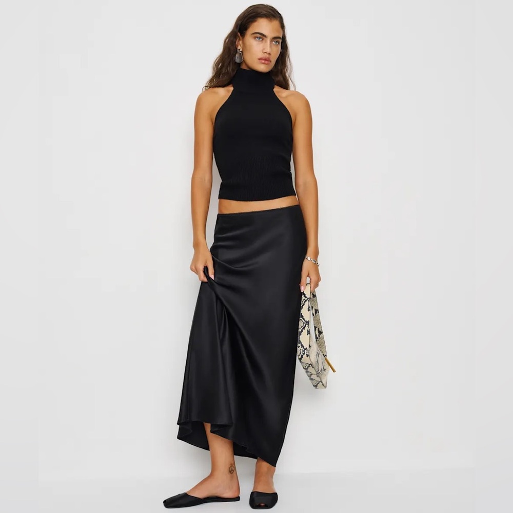 Reformation Layla Silk Skirt